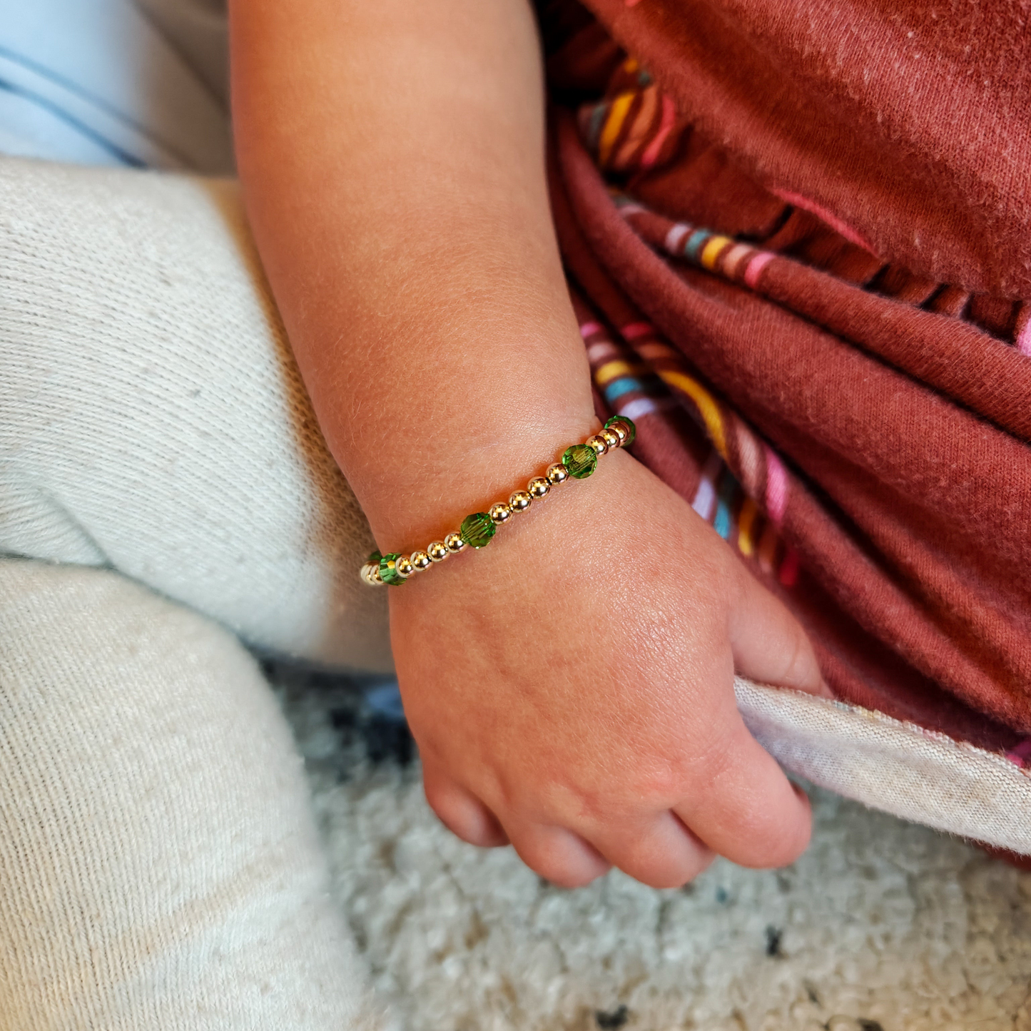 Kids Gold + Gems Birthstone Bracelet