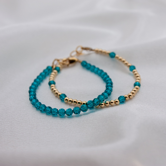 December Birth Stone Bracelet | Duo Set