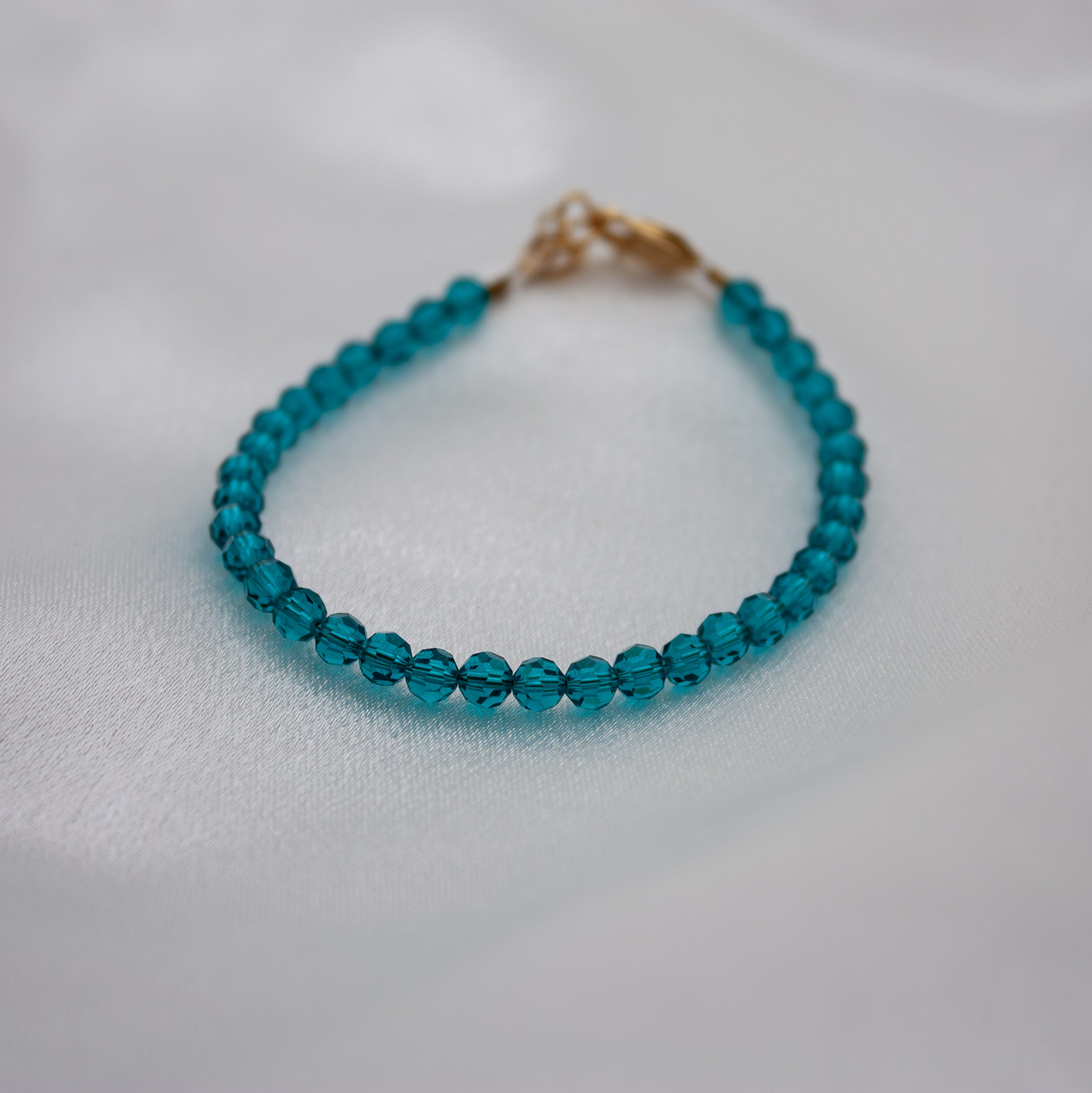 December Birth Stone Bracelet | Crystal Beads