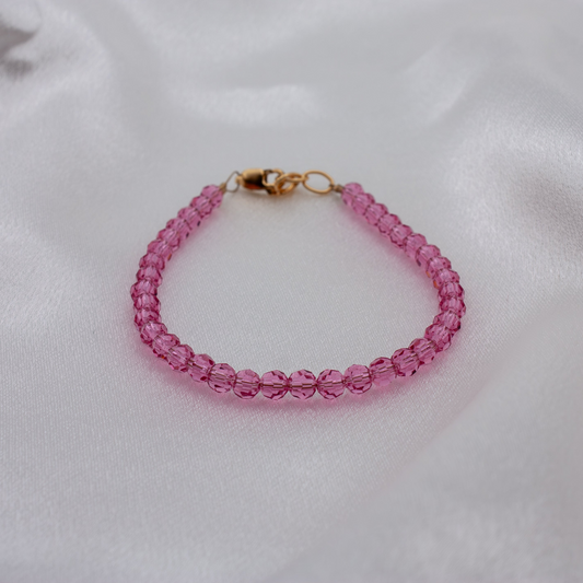 October Birth Stone Bracelet | Crystal Beads